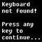 KeyboardNotFound